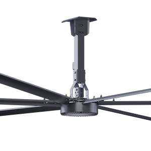 Moteur IE5 PMSM, ventilateurs de plafond HVLS AC de 24 pieds (7,3 m), 220V/380V, ventilation électrique industrielle, 6 pales en alliage d'aluminium et de magnésium, 38 dB - Product Image 1