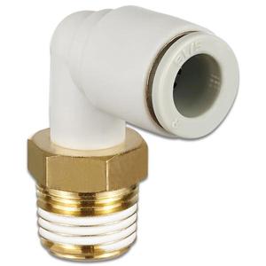 1 stks Kq2le04-00a Messing Push-to-connect Buisfitting 90 Graden Elleboog Gloednieuwe Originele Spot - Product Image 1