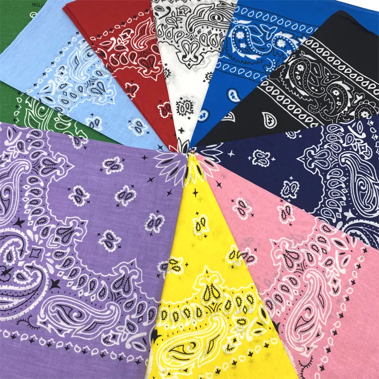 Cheap Digital Custom Soft Men Polyester Bandana Printing Logo Cotton Women Square Bandana Scarf