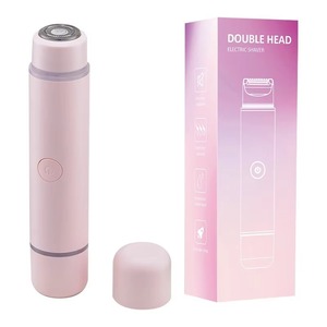 เครื่องโกนขนแบบชาร์จได้ 2 in 1 สำหรับผู้หญิง เครื่องเล็มขนบิกินี่ไฟฟ้า หัวโกนคู่ เครื่องโกนขนสำหรับผู้หญิง เครื่องเล็มขนบริเวณจุดซ่อนเร้น - Product Image 4