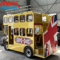 Parc à thème de brevet Prodigy électrique à deux étages visites touristiques mini trajet en bus de Londres