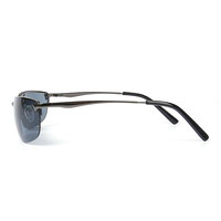Lunettes de soleil super chaudes pour hommes UV400 dégradé nuances métal cadre noir PC matériel mode Style Protection solaire lentille personnalisable