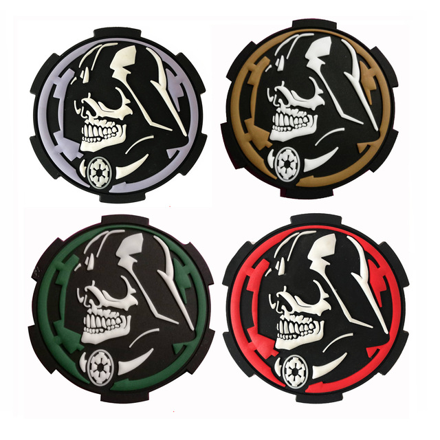 3D PVC Morale Tactic Patch Custom Soft Glow in the Dark PVC Rubber Patches for Hat Bag