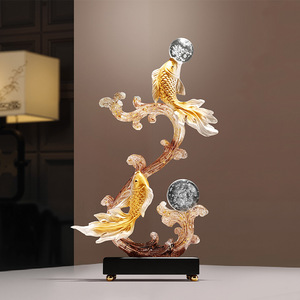 ของตกแต่งบ้านสไตล์จีน ทำจากเรซิ่น สำหรับตกแต่งทางเข้าบ้าน ปีใหม่ หรูหรา ทันสมัย ตู้วางทีวีและไวน์ ของขวัญขึ้นบ้านใหม่ สำหรับห้องนั่งเล่น - Product Image 3