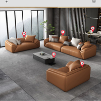 Canapés modulables et confortables en cuir pour salon, meubles uniques, canapés personnalisés
