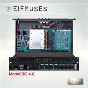 เพาเวอร์แอมป์ 1U 1200W Class D ระดับมืออาชีพ 2CH 4CH สเตอริโอ สำหรับอุปกรณ์เสียง KTV เวที คลับ 56 BG แบบกำหนดเองได้ - Product Image 4