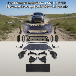 LR1275191-B PP+EPDM-20/ABS Système de carrosserie automobile Pièces de carrosserie Pare-chocs avant Kit de carrosserie pour LAND ROVER <span class=keywords><strong>Discovery</strong></span> <span class=keywords><strong>Sport</strong></span> 2020- R Dynamic - Product Image 1