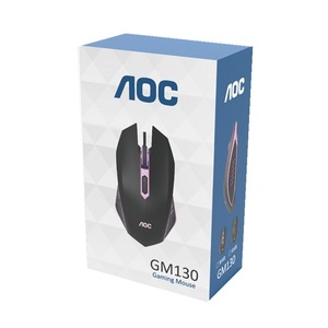 Aoc Gm130 Gaming <b>Mouse</b> 6 Buttons Optical Wired Rgb Backlit Right Hand Ergonomic - Product Image 1
