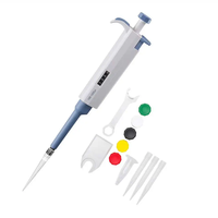 Pipette de laboratoire à volume fixe et réglable, monocanal