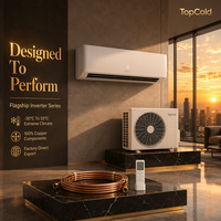 Climatiseur mural split 12000 18000 24000 BTU à double inverter avec compresseur Gree, commande vocale premium, refroidissement et chauffage pour salon et maison