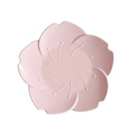 Assiettes à fruits en céramique de style japonais, personnalisables, de luxe, en forme de fleur, écologiques, compatibles lave-vaisselle et micro-ondes