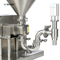 Machine de remplissage automatique de bouteilles de liquide BANMO avec pompe magnétique servo 78L/min, écran tactile, trémie 40L pour eau et huile