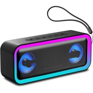 Enceinte Bluetooth portable avec lumières LED, son stéréo 30W, Bluetooth 5.4, basses améliorées, utilisation en extérieur et à domicile - Product Image 1