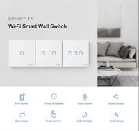 SONOFF T1 T2 T3 T0 Sakelar Lampu Dinding Sentuh Wifi Cerdas Kontrol Ewelink RF 1/2/3 Gang 433 US/EU/UK TX