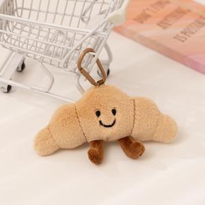 Porte-clés en peluche en forme de croissant de pain grillé de la série <span class=keywords><strong>J</strong></span> C, jouet porte-clés de la série pain - Product Image 6