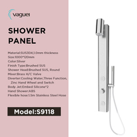 Nouveautés Vente de gros Panneaux muraux imperméables pour salle de bain en acier inoxydable
