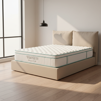 Hochwertige Twin-Size Gel-Memory-Foam Hybrid-Federkernmatratze für Kinder Atmungsaktiver Strickstoff Kühlend Ungiftig Schlafzimmer