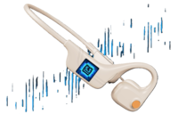 Écouteurs sportifs sans fil ESON Open Ear V5.3 avec indicateur de batterie LED, étanchéité IPX5, suppression du bruit ENC et ajustement personnalisé