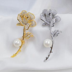 large gold brooch for dress Botanicals Amber Breeze Large Brooch