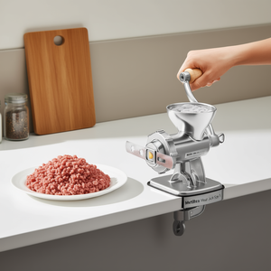 Picadora de carne Metaltex Jack tamaño 5 con manivela de madera y accesorios para uso doméstico - Product Image 3