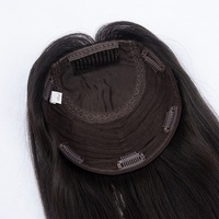Topper Yuanzhen en cheveux slaves 100 % naturels, cuticules alignées, avec dentelle frontale fermée, pour femmes souffrant de perte de cheveux