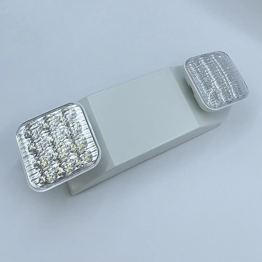 LED acil ışıkları ayarlanabilir çift kafalı bakımsız şarj edilebilir acil ikiz kafa LED ışıkları