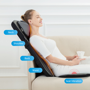Coussin de massage chauffant électrique pour <span class=keywords><strong>siège</strong></span> de voiture, best-seller en gros, pour le dos et le <span class=keywords><strong>shiatsu</strong></span> corporel - Product Image 5