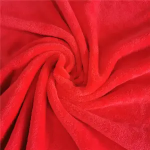 Super Soft And High Quality Factory Main Item Polyester Fabric Dyeing Flannel Fleece 160CM