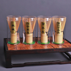 Bamboo Matcha Whisk Set 80 100 120 Prongs Traditional Chinese Tea Ceremony Tool For Afternoon Tea - Product Image 2
