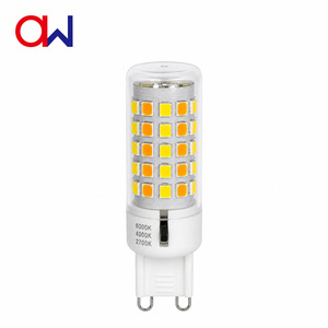 หลอดไฟ LED ขั้ว G9 5W แบบข้าวโพด เลือกสีได้ 3 ระดับ 2700K-4000K-6000K AC230V ฐานเซรามิก G9 หลอดไฟ LED เปลี่ยนสีได้ 3 สี - Product Image 6