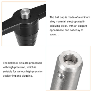Bouton-poussoir en acier inoxydable personnalisé goupille de dégagement rapide poignée en T ressort de dégagement Uick plongeur d'indexation chargé tirer les goupilles de verrouillage - Product Image 3