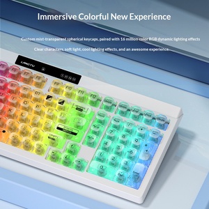 Silent RGB Backlit 3 Modes Wireless Bluetooth <b>Keyboard</b> Cute Design For Girls Office Work E-sports Laptop Computer <b>Keyboard</b> - Product Image 5