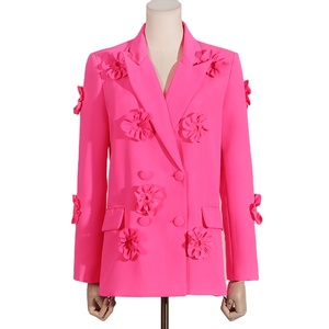 TWOTWINSTYLE abiti alla moda ufficio temperamento formale giacca <span class=keywords><strong>a</strong></span> <span class=keywords><strong>fiori</strong></span> Casual cappotti da <span class=keywords><strong>donna</strong></span> - Product Image 2