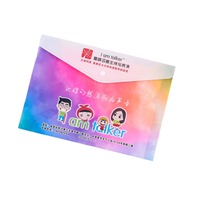 Carpeta de Archivo Transparente A4 Personalizada con 11 Orificios, Carpeta de Documentos Impermeable con Botón para Oficina, Carpeta de Bolsillo, Sobre para Documentos