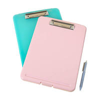 Porte-documents portable en PP brillant, robuste, avec compartiment organisateur, options multicolores pour les employés de bureau, infirmières, médecins