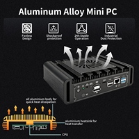 Mini PC N150 Thin Client con 6 Puertos LAN 2.5G, HD, DP, Windows 11 Proxmox, Mini Servidor, Home Theater/Oficina, Router de Red/NAS 4G