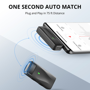 Nhãn Hiệu Riêng Không Dây Lavalier Ve Áo Microphone Tiếng Ồn Hủy Bỏ Loa Di Động Cho Android IOS <span class=keywords><strong>PC</strong></span> Với Loại C Kết Nối - Product Image 3