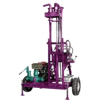 Foreuse de puits d'eau hydraulique portable, durable et à faible entretien
