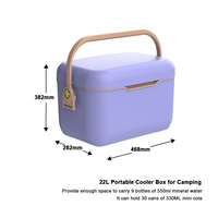 Refroidisseur de glace Portable plage pique-nique fête en plein air et Camping essentiel garder au frais PP matériel isolation froide stockage refroidisseur boîte