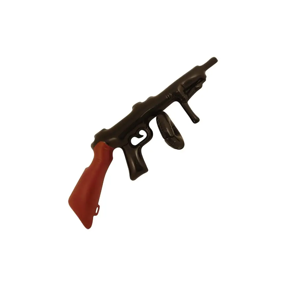 Надувной пистолет Tommy Gun 75 см, черный, прочный, мягкий ПВХ, игрушечный пистолет для детей