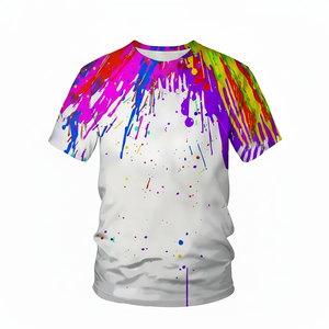 Maillot d'entraînement de sport décontracté pour hommes T-shirts en polyester 100% de haute qualité 220 Grammes Impression par sublimation Motif 3D Dernière conception - Product Image 1