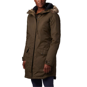 Parka classique pour femme à capuche, coupe régulière, coupe-vent, prix le plus bas pour l'hiver - Product Image 1