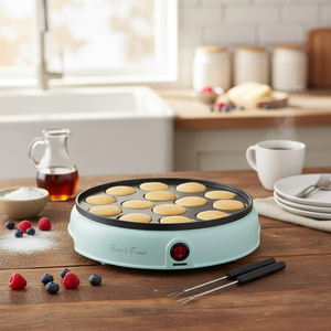 Mini <b>Electric</b> Pancake Maker Machine 14-Hole Dutch Pancake <b>Griddle</b> Poffertjes Pan for Breakfast - Product Image 3