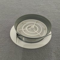 Diffuseur de plafond rond amovible en ABS pour système CVC réglable, ultra-fin, encastré, pour l'air frais