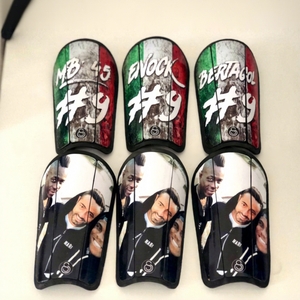 Protège-tibias de football en fibre de carbone 2019 avec couleur personnalisée et logo sur mesure - Product Image 1