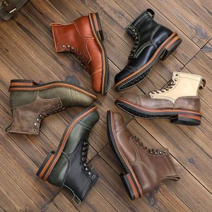 2025 New Trend Men's Leather Boots - Genuine Leather Mountaineering Boots for Autumn/Winter Ankle Boots - Product Image 6