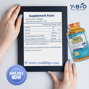 Integratore Alimentare <span class=keywords><strong>di</strong></span> <span class=keywords><strong>Olio</strong></span> <span class=keywords><strong>di</strong></span> <span class=keywords><strong>Pesce</strong></span> Omega-3 in Capsule Morbide per il Supporto Quotidiano della Salute Cardiaca, Ideale per Lavoratori d'Ufficio, OEM ODM, Disponibile in Stock - Product Image 5