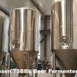 100 HL attrezzature per la produzione di birra artigianale serbatoi di fermentazione professionale 10000 L serbatoio fermentatore birra in acciaio inox 304