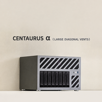 Casing NAS Mid Tower Centaurus 2.0 8 Bay ATX Hot Swap SATA SAS SFF-8643 Backplane SFX PSU Aluminium untuk Server Penyimpanan