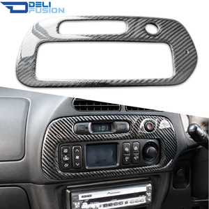 Para Mitsubishi Lancer Evolution 5 6 CP9A 1998-1999, Marco de Radio de Fibra de Carbono, Panel de Consola - Product Image 1